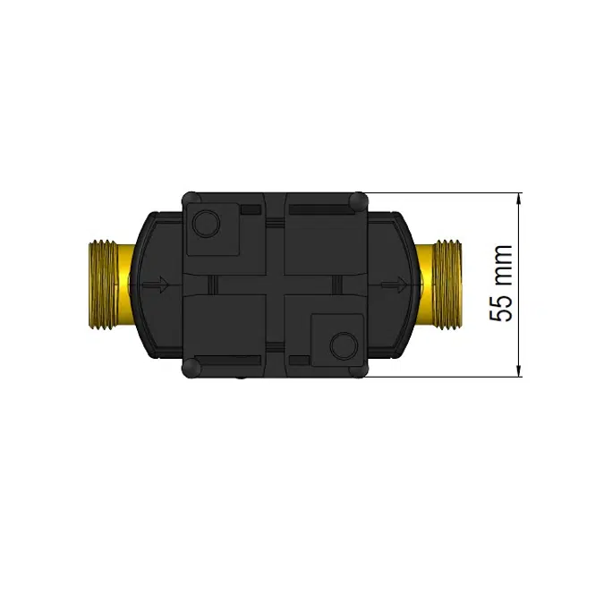 Ultrasonic Flow Sensor, ULTRAFLOW® 54, G3/4B (R1/2) x 110 mm