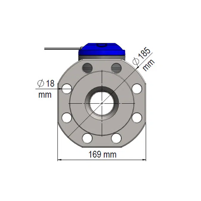 Water meter, flowIQ® 3200 – KWM3230, DN65 x 300 mm