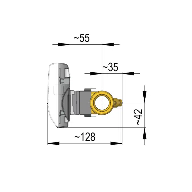 MULTICAL® 403, qp 3,5 m³/h, G5/4B (R1) x 260 mm, heat meter, cooling meter or combined heat/cooling meter