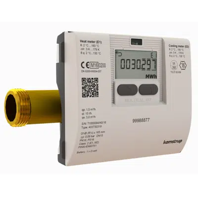 изображение для Heat-, Cooling- or Heat/Cooling meter, MULTICAL® 403, G1B (R3/4) x 190 mm