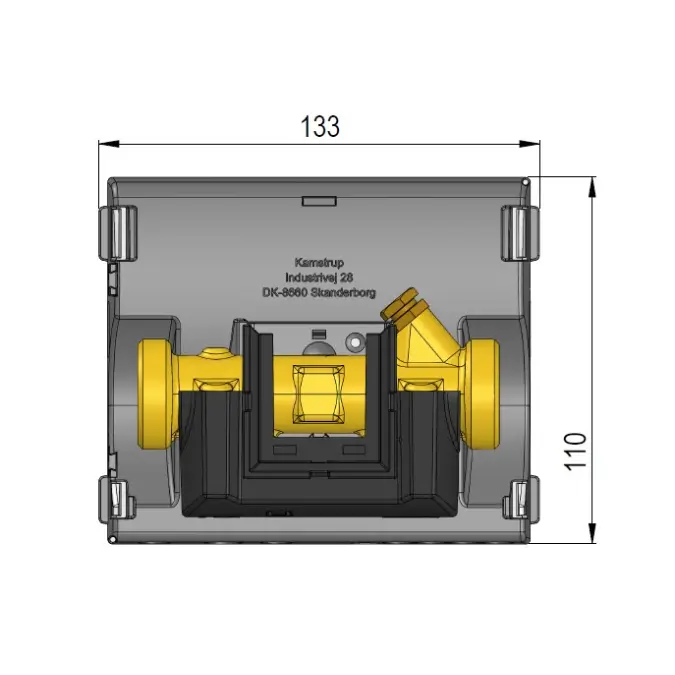 MULTICAL® 403, qp 1,5 m³/h, G1B (R¾) x 110 mm, warmtemeter, koudemeter of gecombineerde warmte-/koudemeter