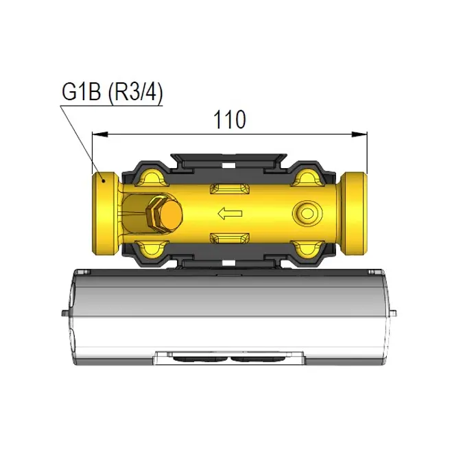 MULTICAL® 403, qp 1,5 m³/h, G1B (R¾) x 110 mm, warmtemeter, koudemeter of gecombineerde warmte-/koudemeter