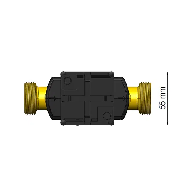 Ultrasonic Flow Sensor, ULTRAFLOW® 54, G1B (R3/4) x 130 mm