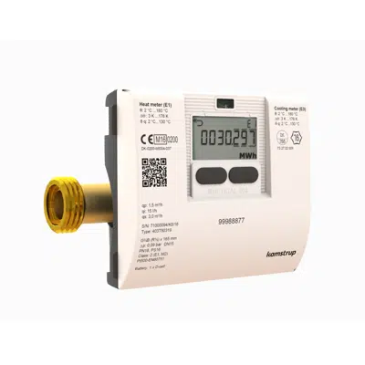 MULTICAL® 403, qp 1,5 m³/h, G1B (R¾) x 165 mm, heat meter, cooling meter or combined heat/cooling meter 이미지