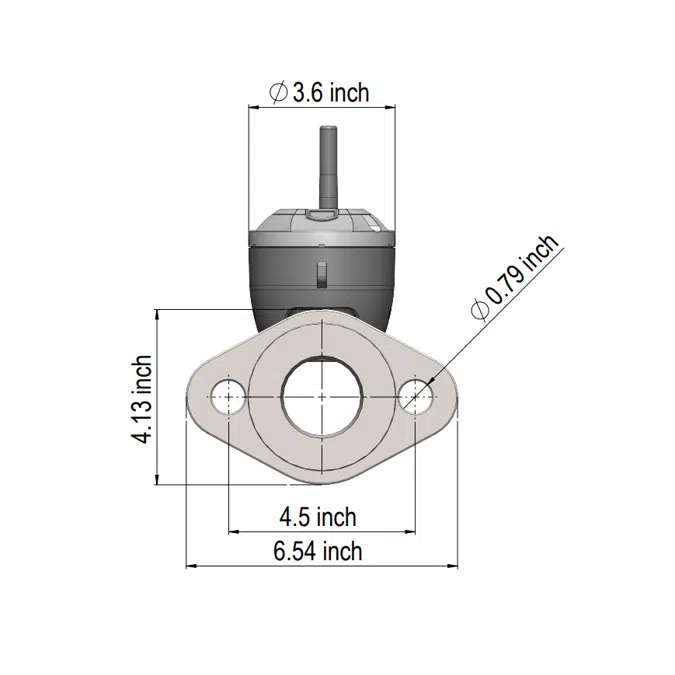 flowIQ®3200-KWM3220-US, GPM= 160,  Flanged 2" / 2” x 17”