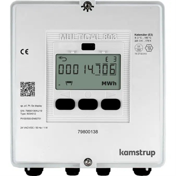 MULTICAL® 803, heat meter, cooling meter or combined heat/cooling meter