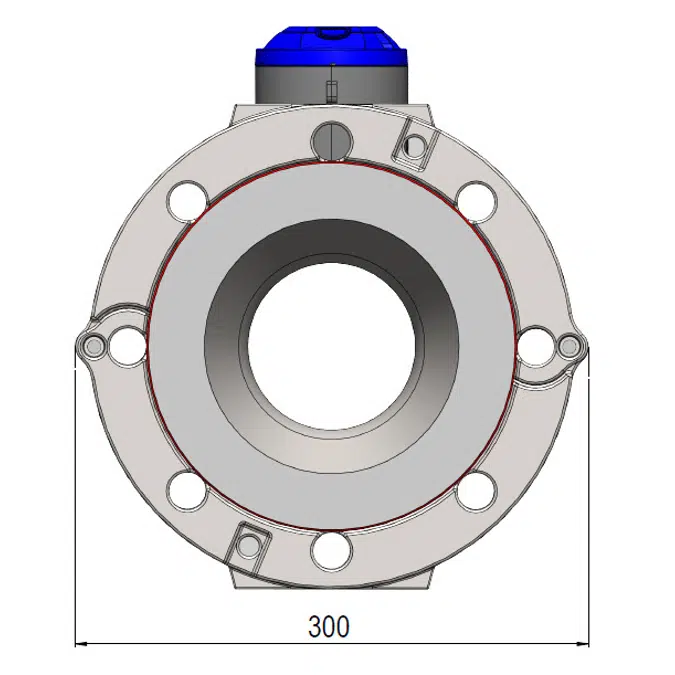 Water meter, flowIQ® 4200 – KWM4230, DN 150 x 300 mm