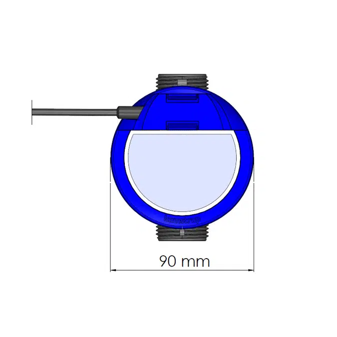 Water meter, flowIQ®2200 – KWM2230, G1B (R3/4) x 105 mm.