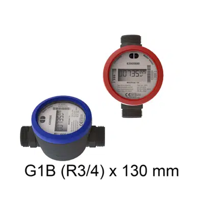 Image for Water meter, MULTICAL®21/flowIQ®2101, G1B (R¾)x130 mm