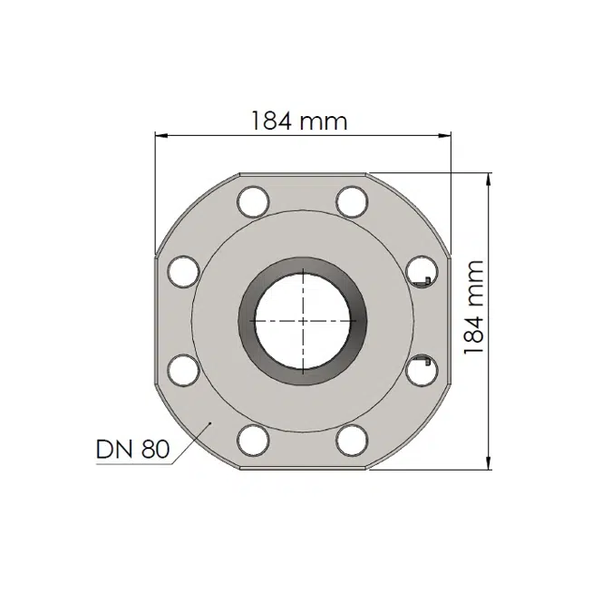 Virtausanturi. ULTRAFLOW® 54, qp 40 m³/h, DN80 x 300 mm (CMCH).