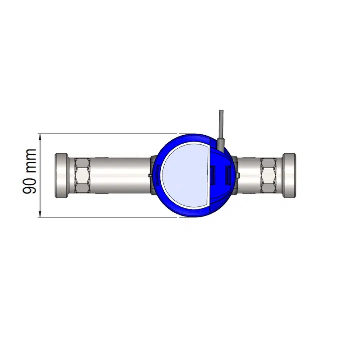 Water meter, flowIQ® 3200 – KWM3230, G1 1/2B (R1 1/4) x 260 mm