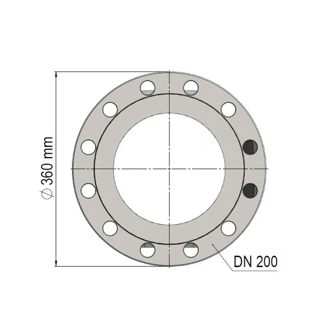 Ultrasonic Flow Sensor, ULTRAFLOW® 54, DN 200 x 500 mm 