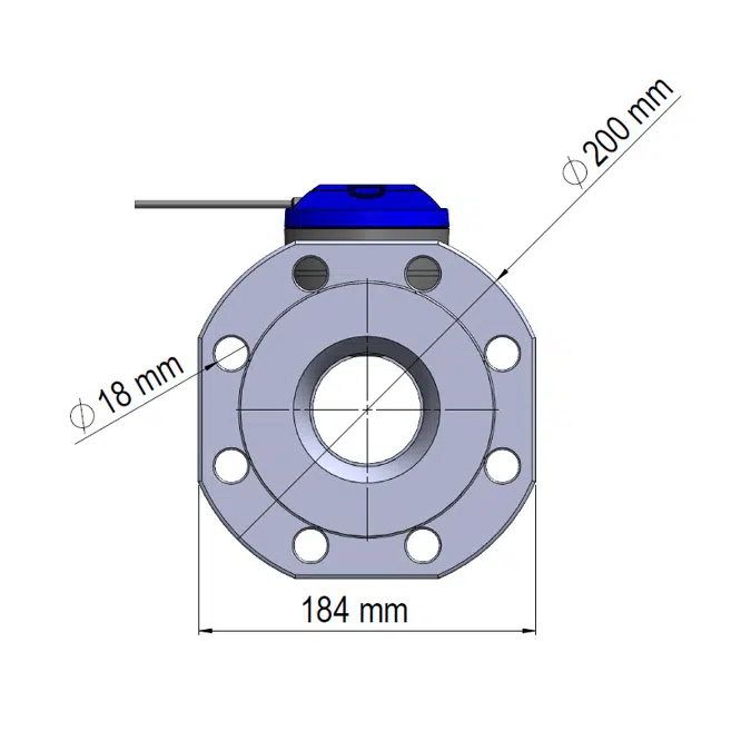 Water meter, flowIQ® 3200 – KWM3230, DN80 x 300 mm