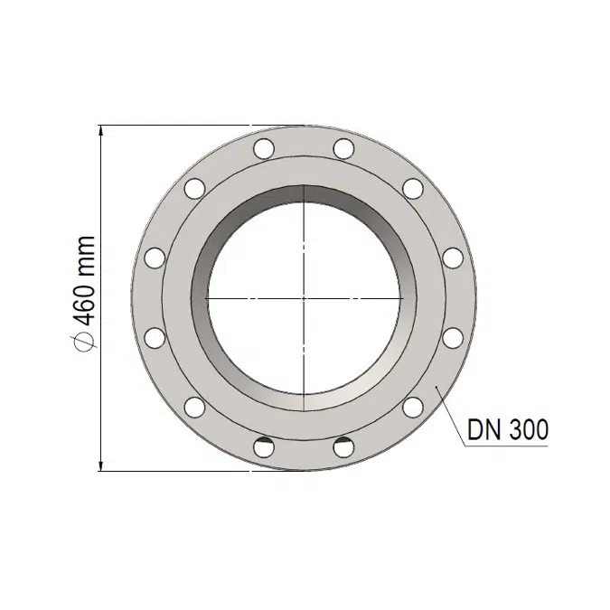 Ultrasonic Flow Sensor, ULTRAFLOW® 54, DN 300 x 500 mm 