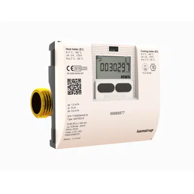 Image for Heat-, Cooling- or Heat/Cooling meter, MULTICAL® 403, G1B (R3/4) x 130 mm