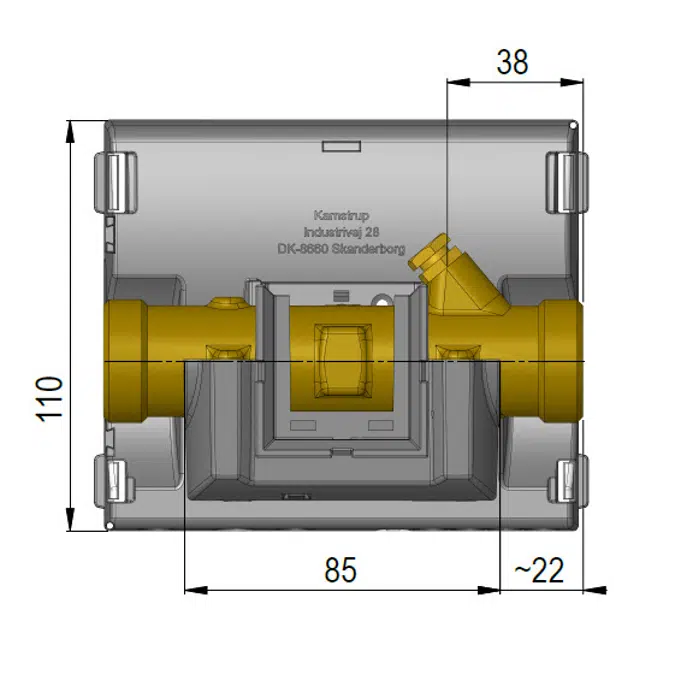 MULTICAL® 403, qp 1.5 m³/h, G1B (R¾) x 130 mm, compteur d'énergie calorifique, d'énergie frigorifique ou un compteur combiné de calories et de frigories