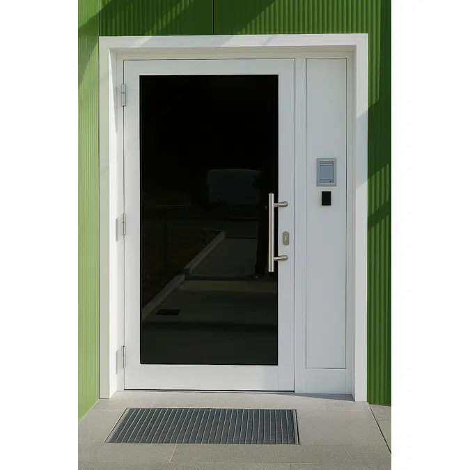 Fech-Jet-System® single door with sidelights outward opening