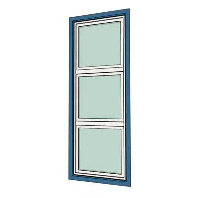 Image for Fech-Jet-System® three part window horizontal mullion