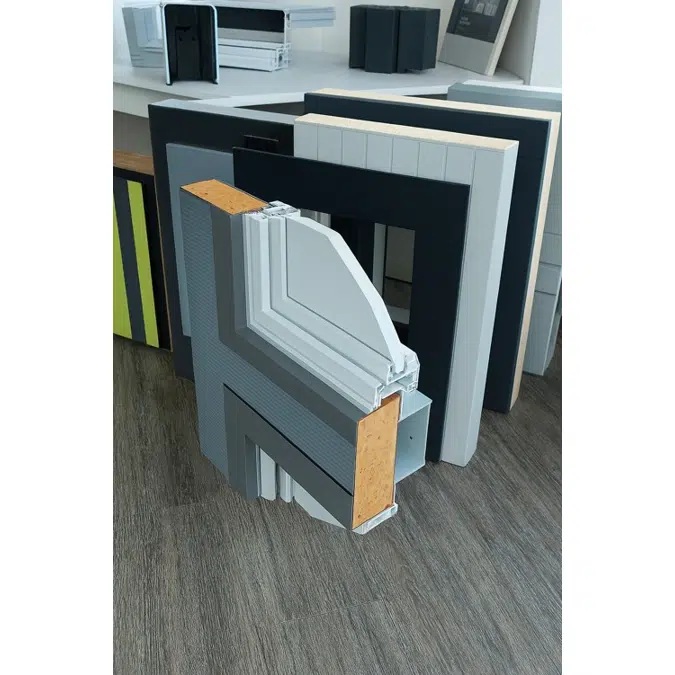 Fech-Jet-System® three part window horizontal mullion