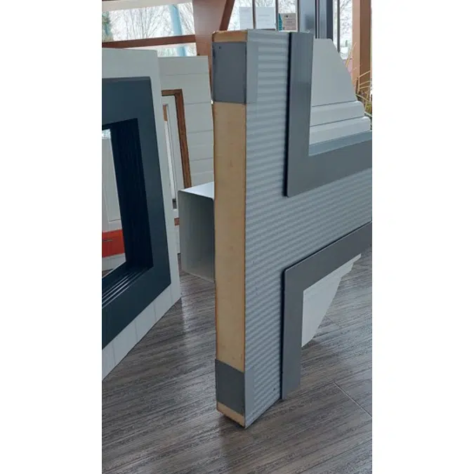 Fech-Jet-System® three part window horizontal mullion