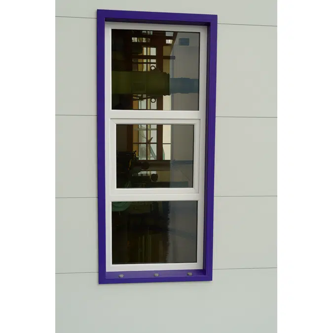 Fech-Jet-System® three part window horizontal mullion