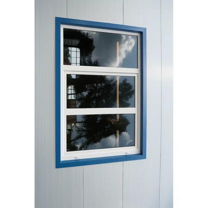 Fech-Jet-System® three part window horizontal mullion
