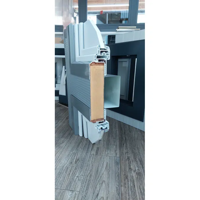 Fech-Jet-System® three part window horizontal mullion