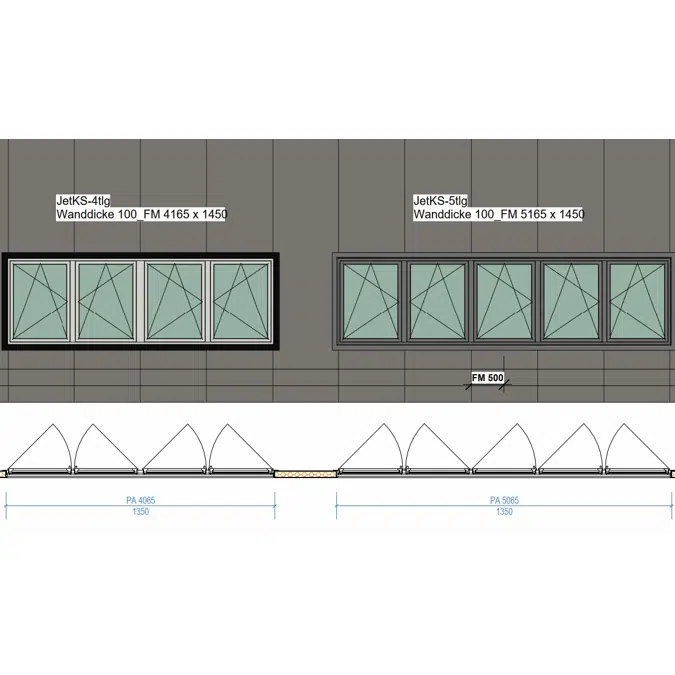 Fech-Jet-System® windows for sandwichpanels (all windows) rvt