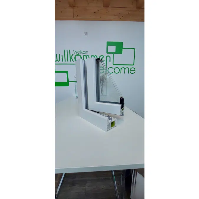 Fech-Jet-System® two part window horizontal mullion