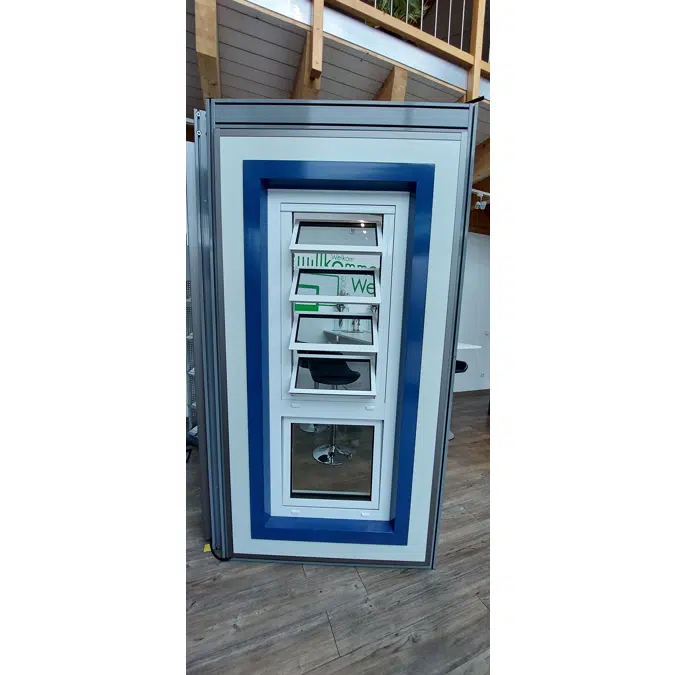 Fech-Jet-System® two part window horizontal mullion