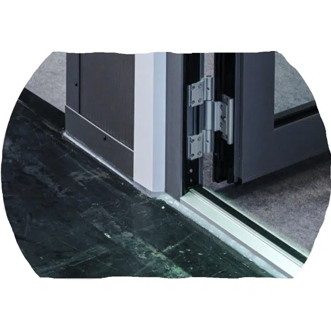 Fech-Jet-System® single door with sidelights inward opening