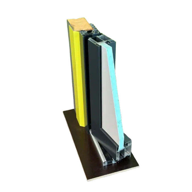 Fech-Jet-System® single door with sidelights inward opening