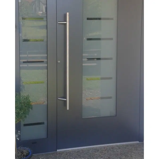 Fech-Jet-System® single door with sidelights inward opening