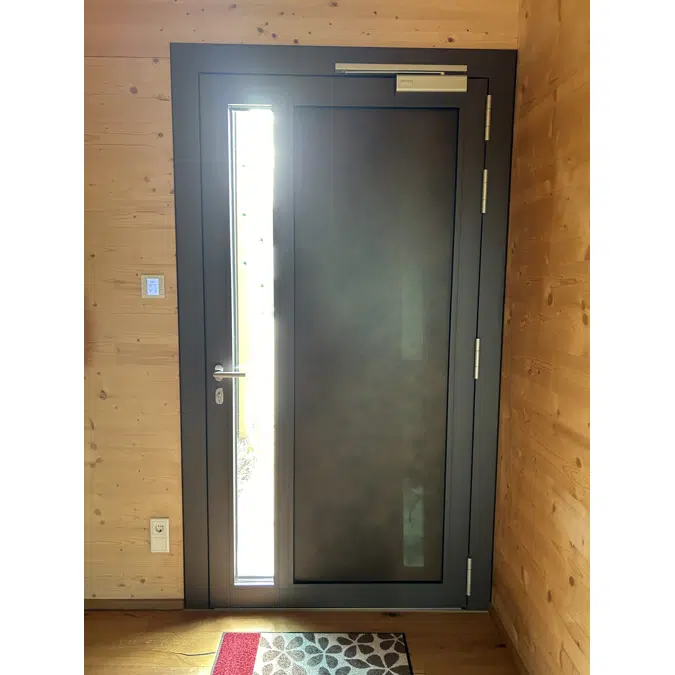 Fech-Jet-System® single door with sidelights inward opening