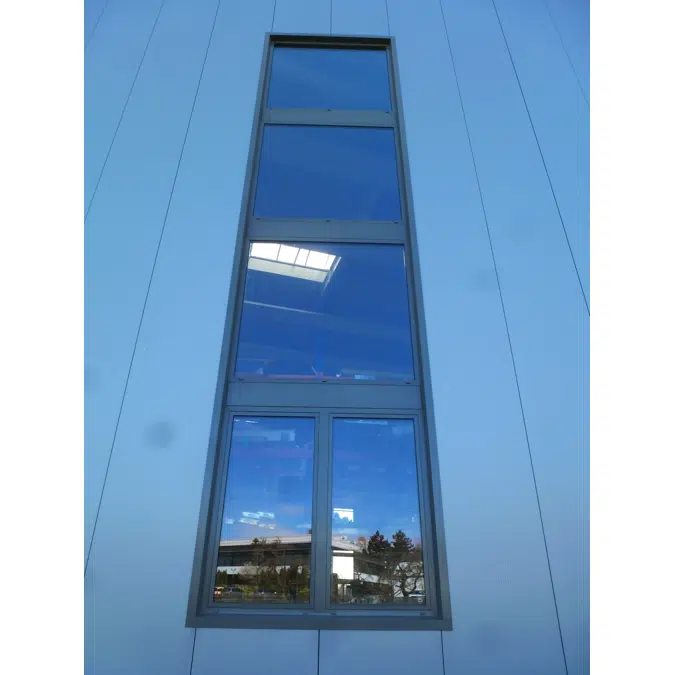 Fech-Jet-System® four part window horizontal mullion