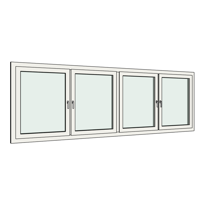 Fech-Jet-System® four part window 