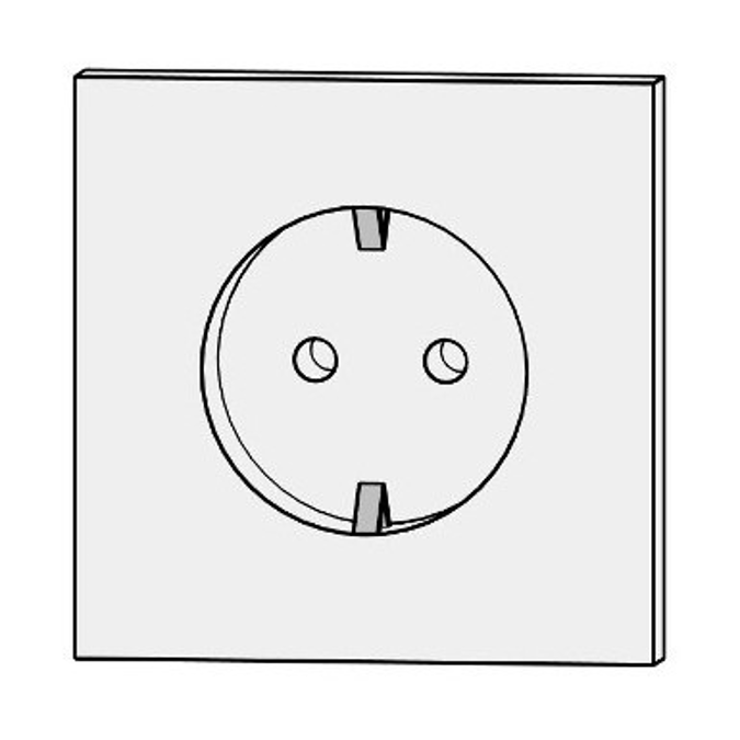 BIM objects Free download! Electrical Socket single BIMobject