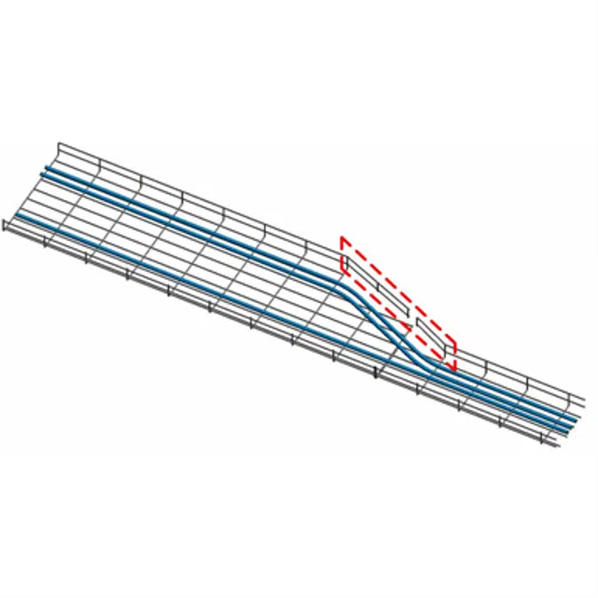BIM objects - Free download! Mesh Tray System - Reducer (curved ...