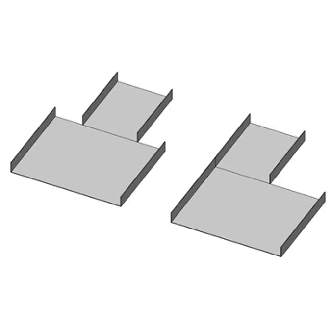 BIM objects - Free download! Mesh Tray System - Reducer (sharp) | BIMobject