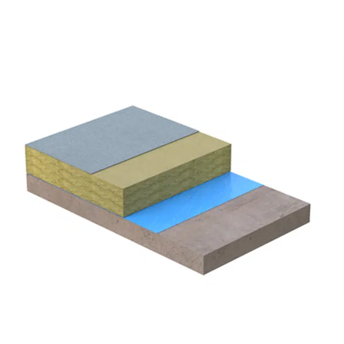 Bitumen 1 Layer with Mineral Wool on Concrete