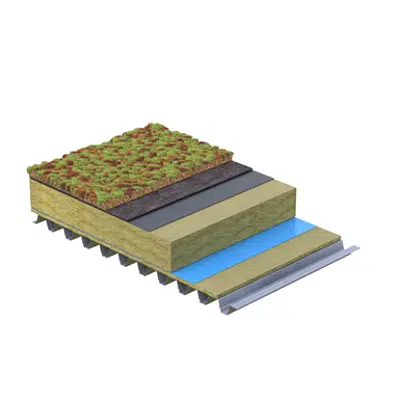 Image for Green Roof PVC with Mineral Wool on Steel