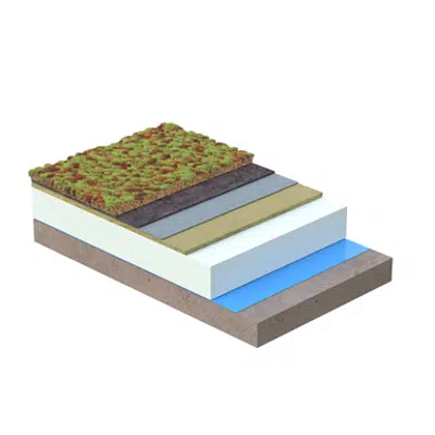 Image for Green Roof Bitumen 1 Layer EPS-MW on Concrete, Sedum Top