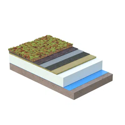 Image for Green Roof Bitumen 2 Layer EPS-MW on Concrete, Sedum Top