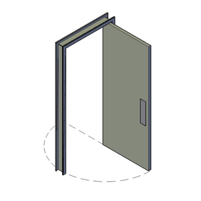 BIM objects Free download! MMI Double Acting Door BIMobject