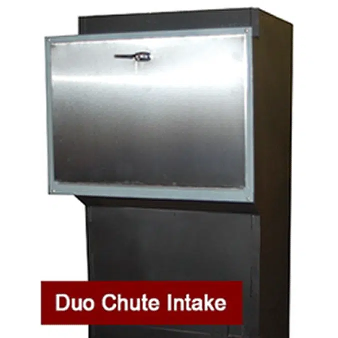 Recycling Duo / Trio Chute, Stainless Steel Door