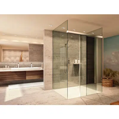 Image for Hawa Banio 40 GF Glass panel installation Sliding door system