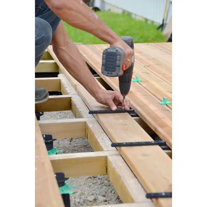 Fixation invisible pour terrasse bois FIXEGO
