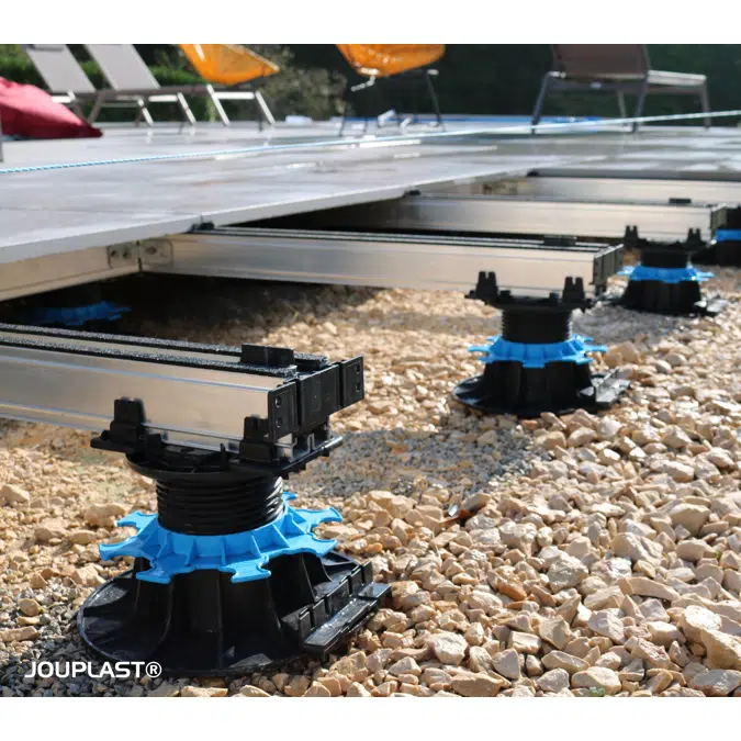Té de finition latérale collée pour Profildeck® pour terrasse dalle