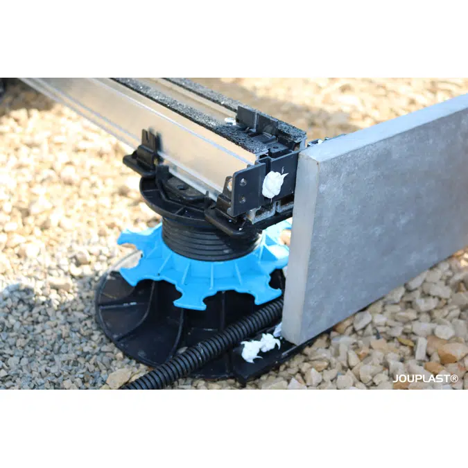 Té de finition latérale collée pour Profildeck® pour terrasse dalle