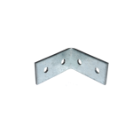 horizontal junction angle bracket for  aluminium joist h27 mm and lateral  finishing h55